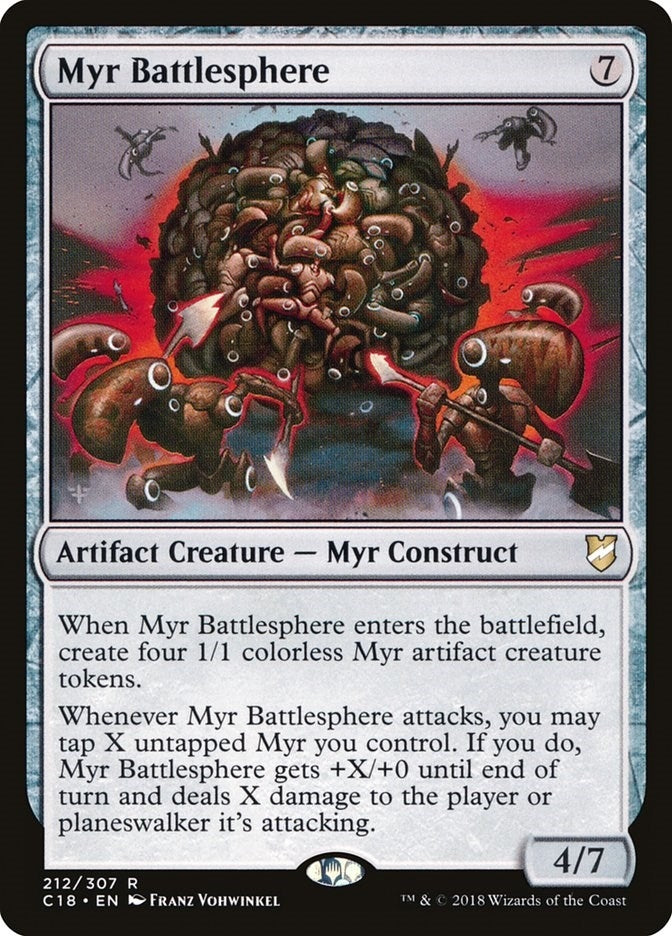 Image for Myr Battlesphere (212) (C18) - Magic: The Gathering