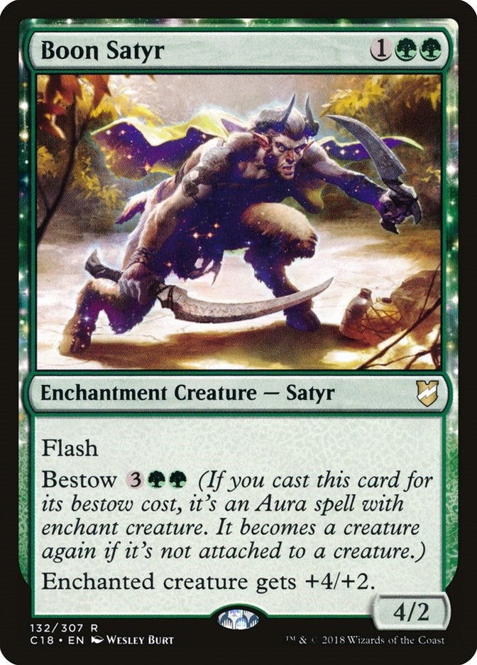 Image for Boon Satyr (132) (C18) - Magic: The Gathering