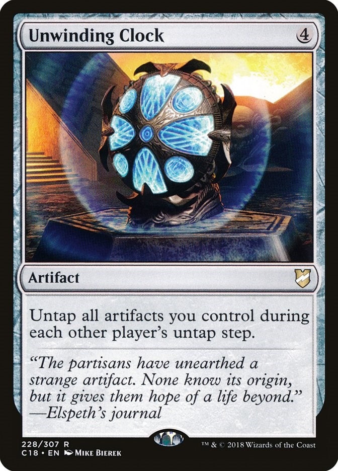 Image for Unwinding Clock (228) (C18) - Magic: The Gathering