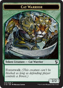 Cat Warrior // Thopter (026) Double-Sided Token (15 // 26) (C18)