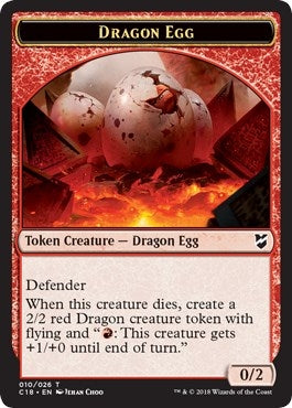 Dragon Egg // Dragon Double-Sided Token (10 // 11) (C18)