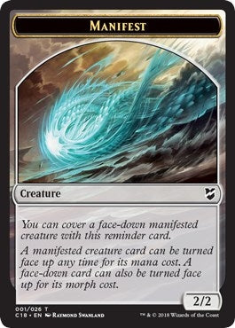 Manifest // Zombie Double-Sided Token (1 // 9) (C18)