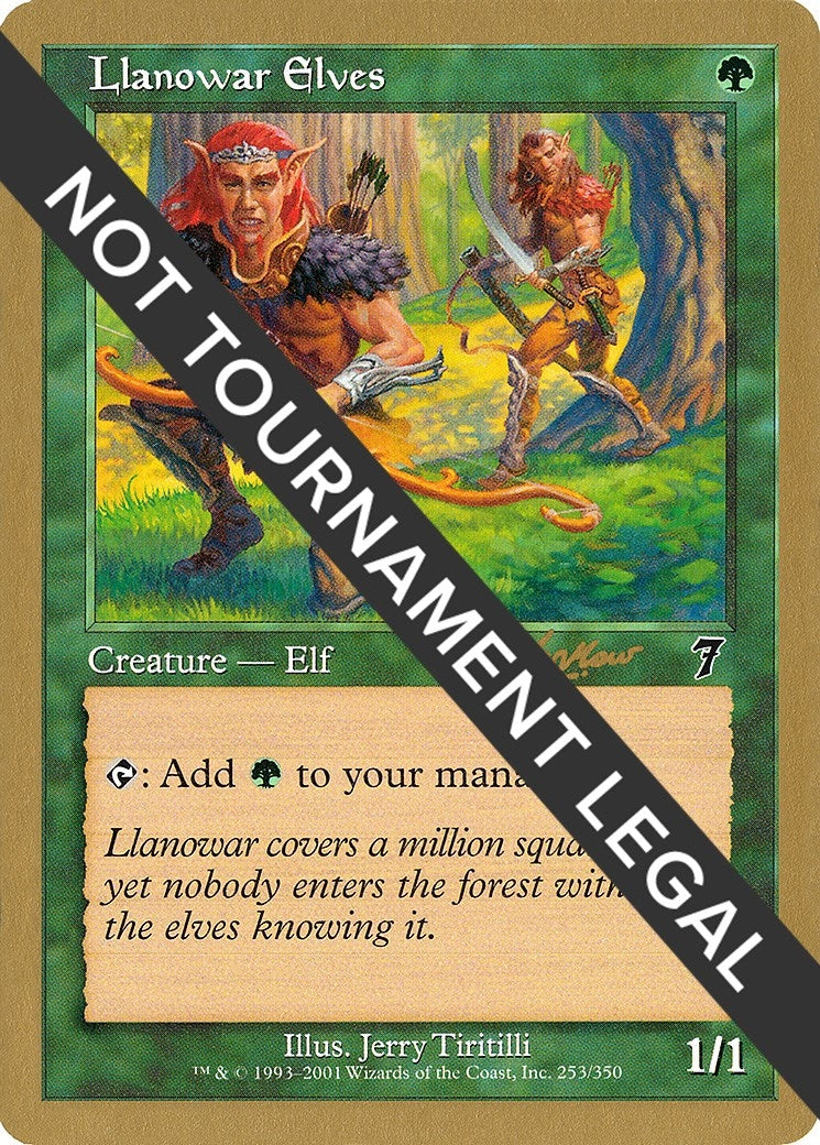 Llanowar Elves - 2002 Sim Han How (7ED) (WCD)