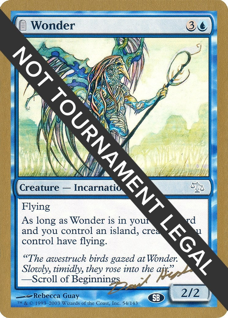 Wonder - 2003 Dave Humpherys (JUD) (SB) (WCD)
