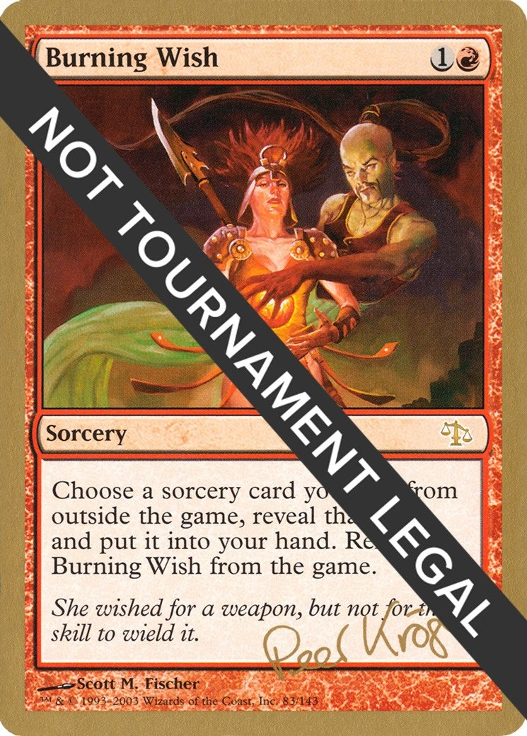 Burning Wish - 2003 Peer Kroger (JUD) (WCD)