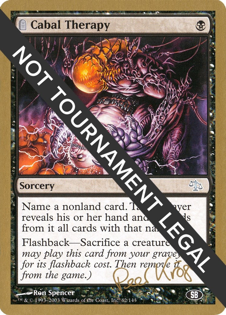 Cabal Therapy - 2003 Peer Kroger (JUD) (SB) (WCD)