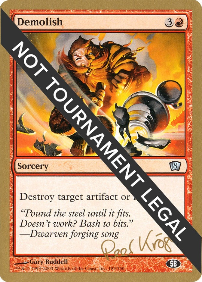 Demolish - 2003 Peer Kroger (8ED) (SB) (WCD)