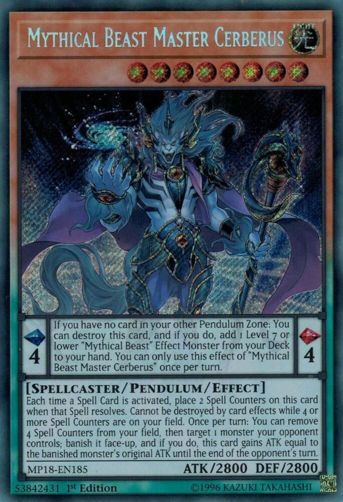 Mythical Beast Master Cerberus (MP18-EN185) (MP18)