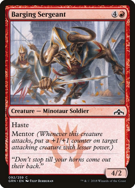 Image for Barging Sergeant (92) (GRN) - Magic: The Gathering