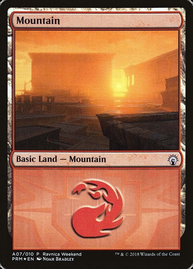 Mountain - Boros (A07) (7) (LARP)