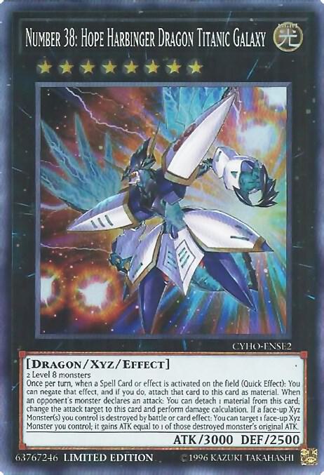 Number 38: Hope Harbinger Dragon Titanic Galaxy (CYHO-ENSE2) (CYHO)