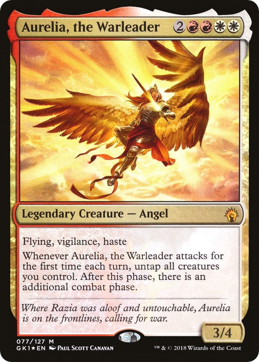 Image for Aurelia, the Warleader (77) (GR1) - Magic: The Gathering