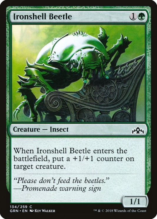 Image for Ironshell Beetle (134) (GRN) - Magic: The Gathering
