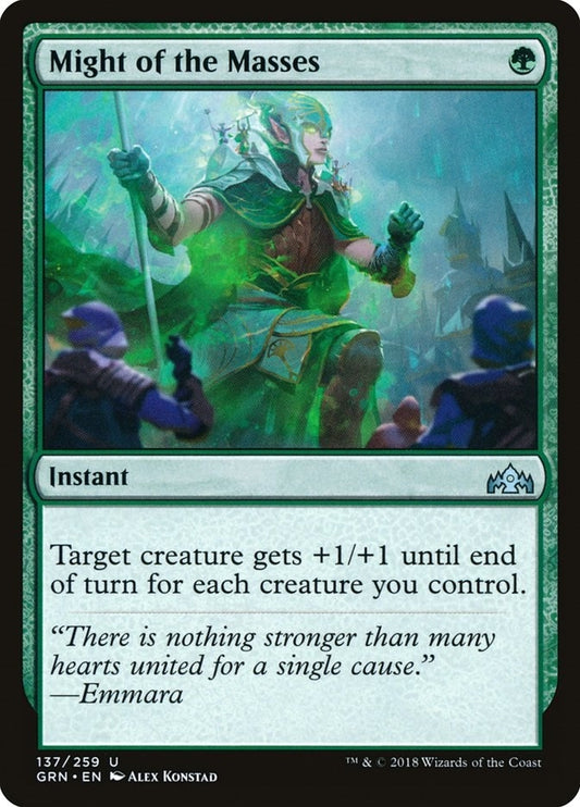 Image for Might of the Masses (137) (GRN) - Magic: The Gathering