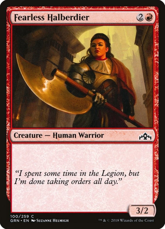 Image for Fearless Halberdier (100) (GRN) - Magic: The Gathering