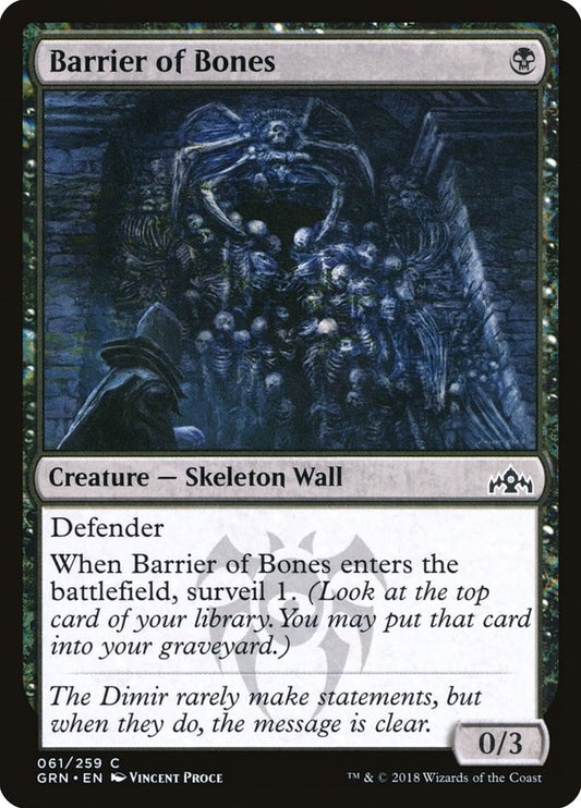 Image for Barrier of Bones (61) (GRN) - Magic: The Gathering
