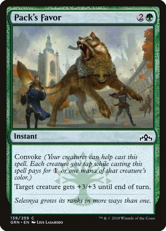 Image for Pack's Favor (139) (GRN) - Magic: The Gathering