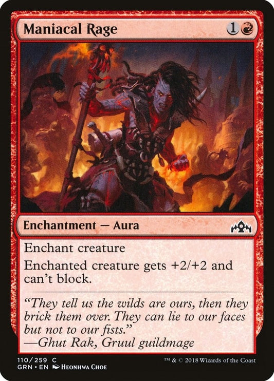 Image for Maniacal Rage (110) (GRN) - Magic: The Gathering