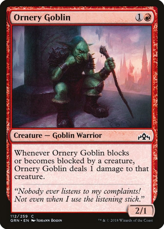 Image for Ornery Goblin (112) (GRN) - Magic: The Gathering