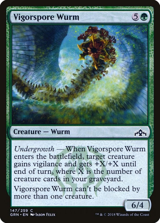 Image for Vigorspore Wurm (147) (GRN) - Magic: The Gathering