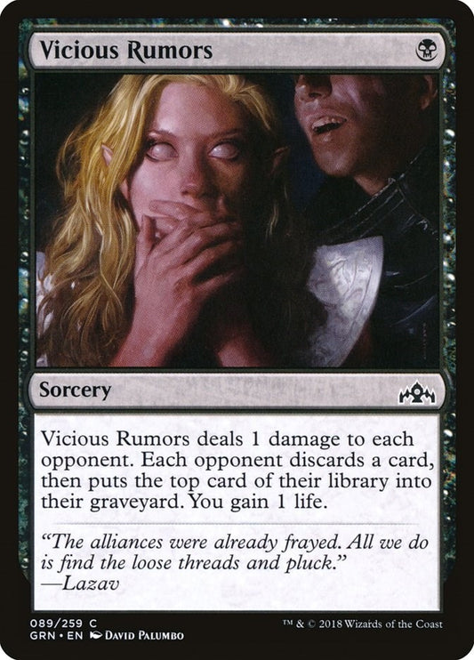 Image for Vicious Rumors (89) (GRN) - Magic: The Gathering