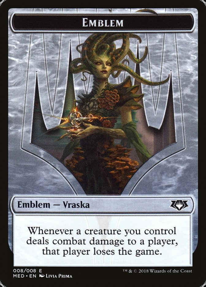 Emblem - Vraska, Golgari Queen (8) (MED)