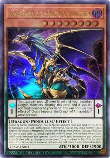 Chaos Emperor, the Dragon of Armageddon (UR) (YCSW-EN011) (YCSW)