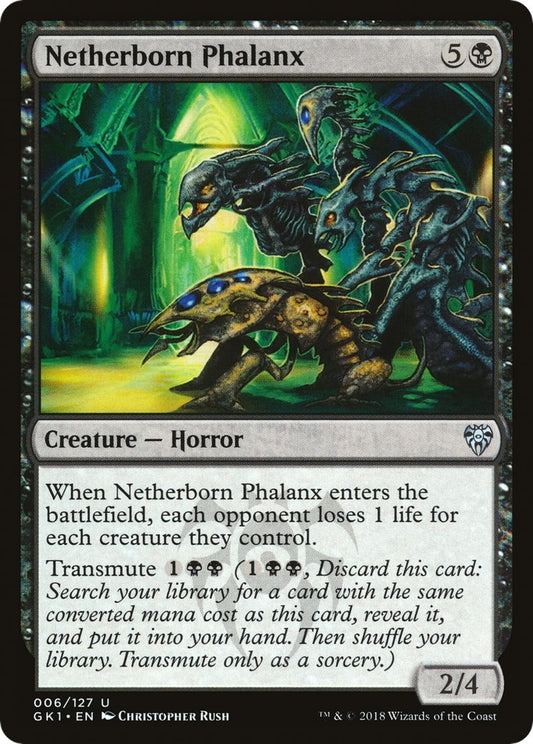Image for Netherborn Phalanx (6) (GR1) - Magic: The Gathering