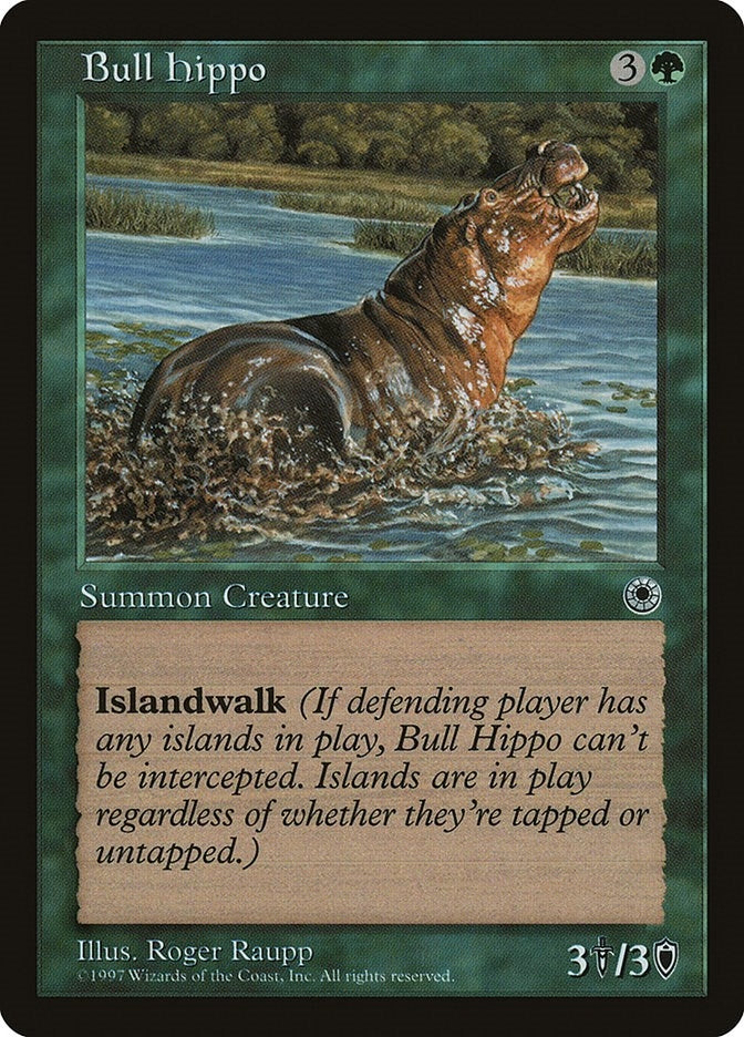 Bull Hippo (Reminder Text) (POR)
