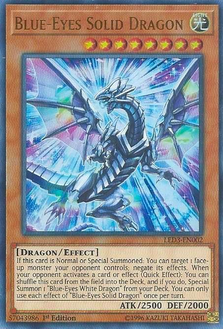 Blue-Eyes Solid Dragon (LED3-EN002) (LED3)