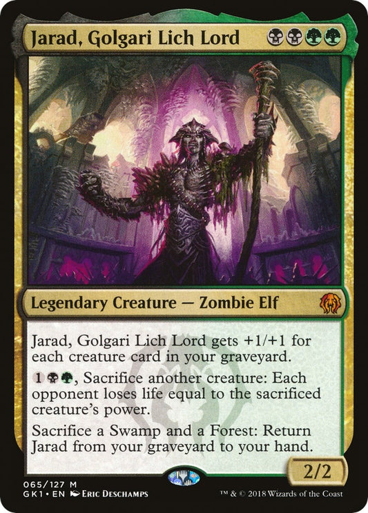 Image for Jarad, Golgari Lich Lord (65) (GR1) - Magic: The Gathering