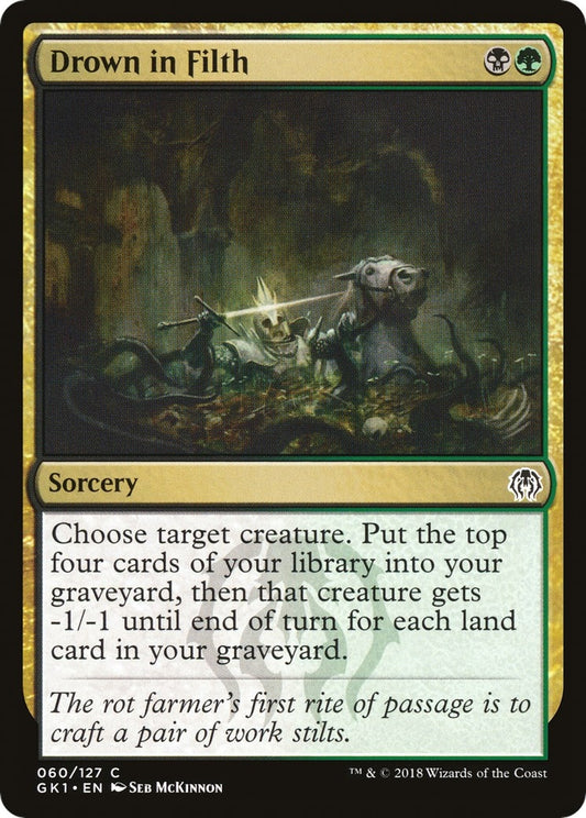Image for Drown in Filth (60) (GR1) - Magic: The Gathering