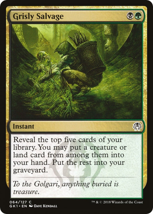 Image for Grisly Salvage (64) (GR1) - Magic: The Gathering