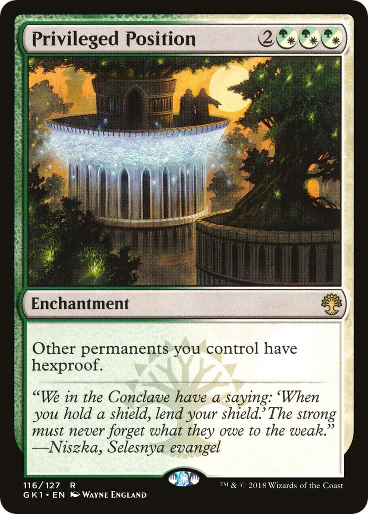 Image for Privileged Position (116) (GR1) - Magic: The Gathering