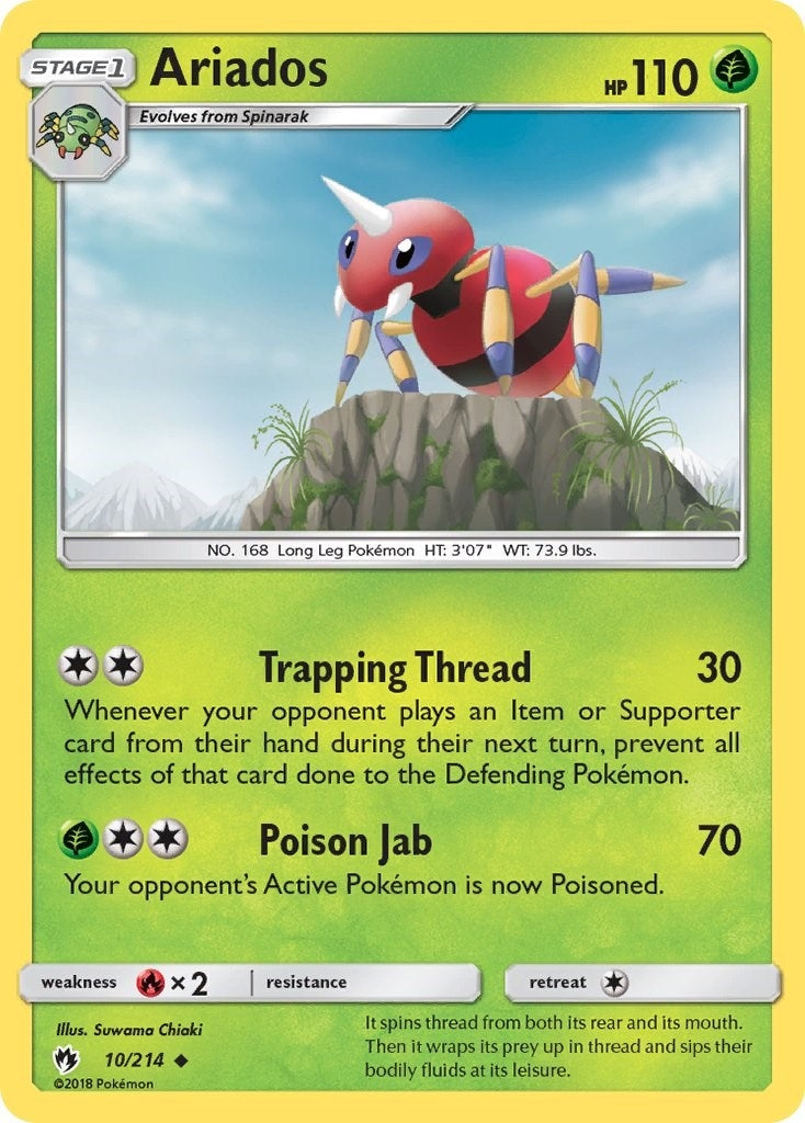 Ariados (10/214) (SM8)