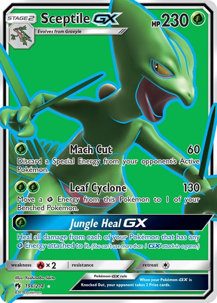 Sceptile GX (Full Art) (196/214) (SM8)
