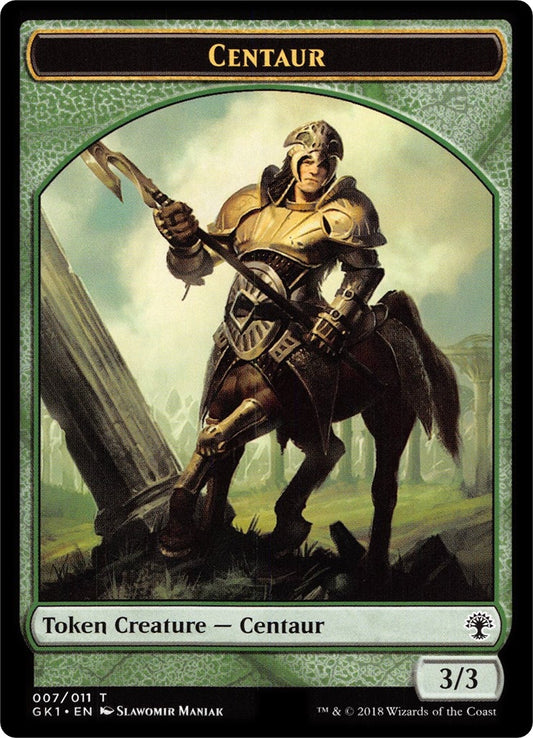 Image for Centaur (007) // Elemental (010) Double-Sided Token (7 // 10) (GR1) - Magic: The Gathering