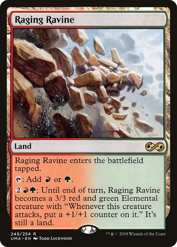 Image for Raging Ravine (249) (UMA) - Magic: The Gathering