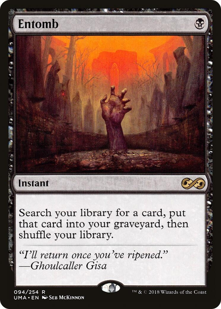 Image for Entomb (94) (UMA) - Magic: The Gathering