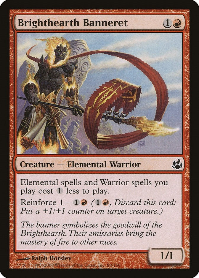 Image for Brighthearth Banneret (88) (MOR) - Magic: The Gathering
