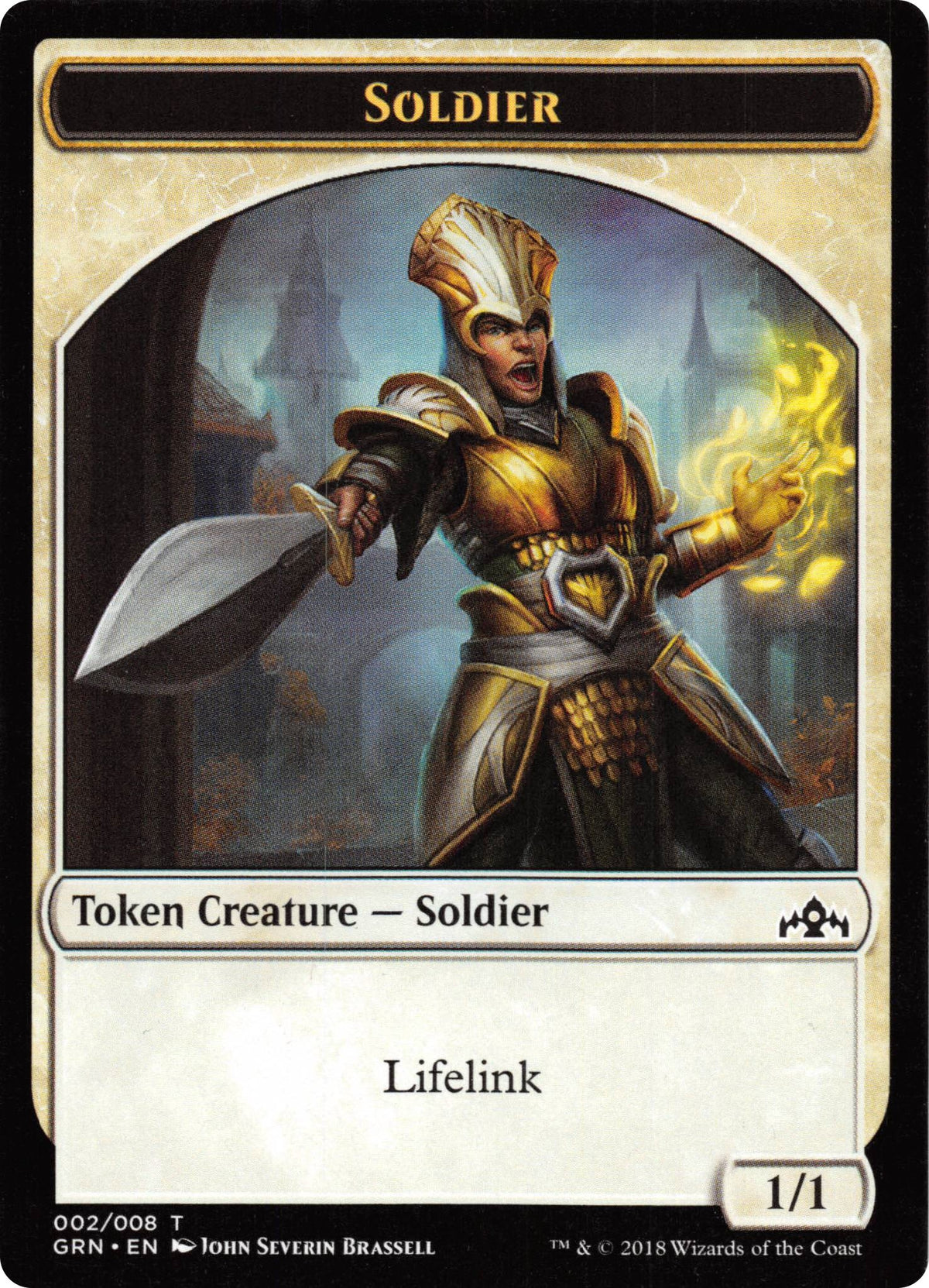 Image for Soldier (002) // Soldier (006) Token (2 // 6) (GR1) - Magic: The Gathering