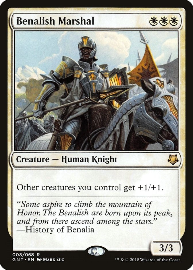 Image for Benalish Marshal (8) (GNT) - Magic: The Gathering