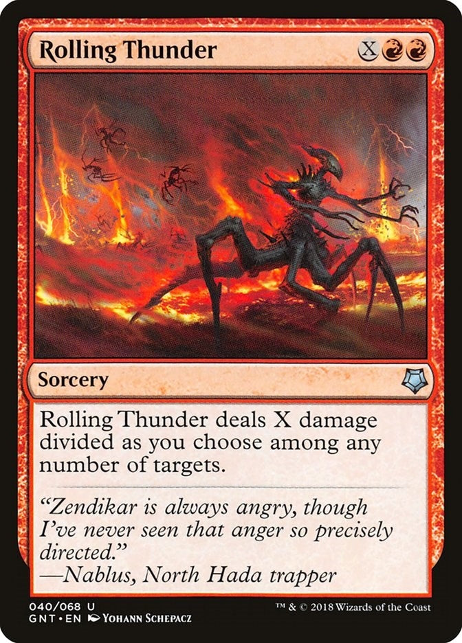 Image for Rolling Thunder (40) (GNT) - Magic: The Gathering