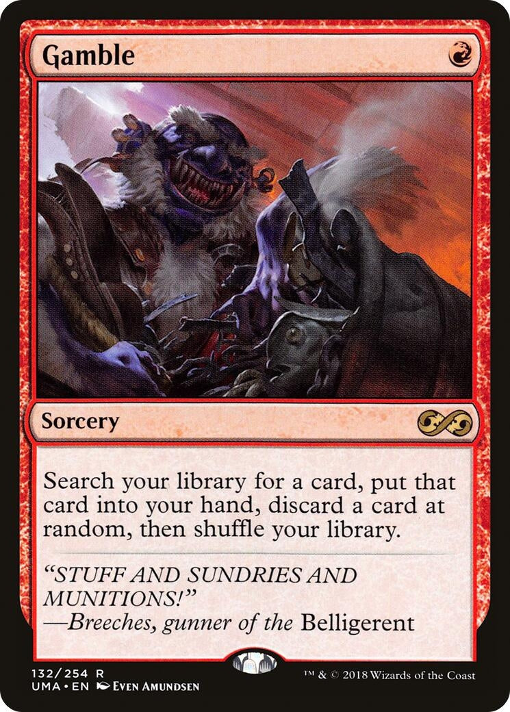 Image for Gamble (132) (UMA) - Magic: The Gathering