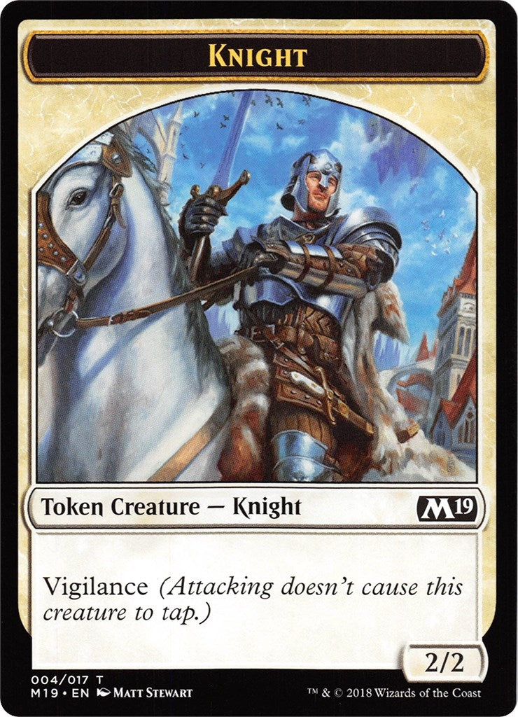 Knight // Goblin Double-Sided Token (Game Night) (4 // 11) (M19)