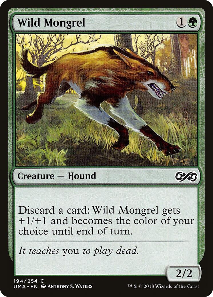 Image for Wild Mongrel (194) (UMA) - Magic: The Gathering