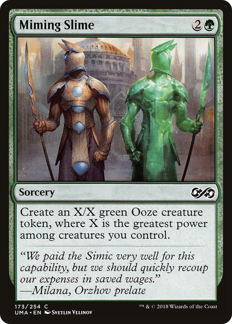 Image for Miming Slime (173) (UMA) - Magic: The Gathering
