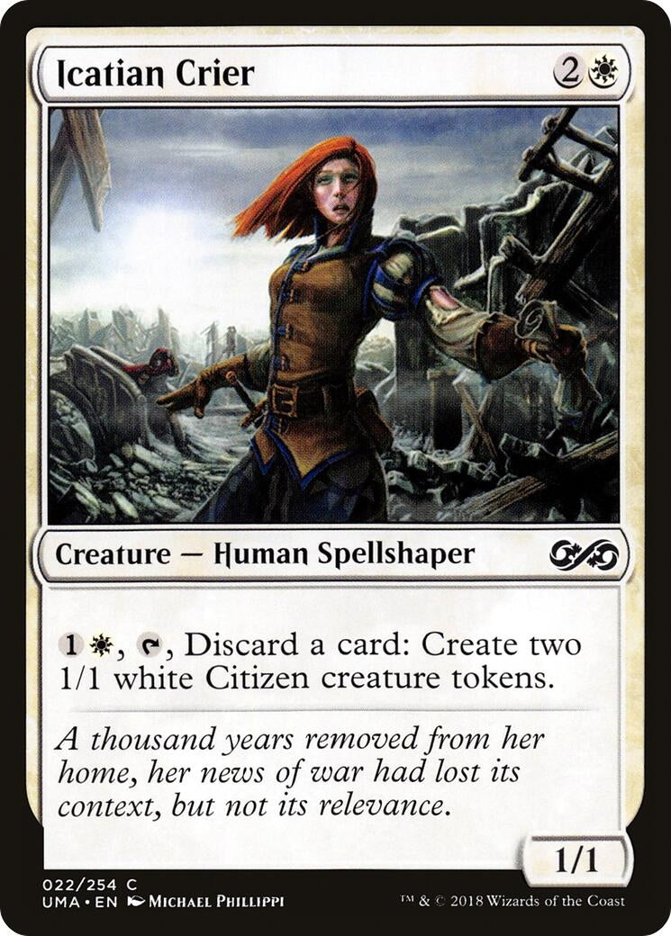 Image for Icatian Crier (22) (UMA) - Magic: The Gathering