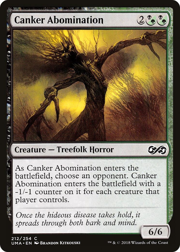 Image for Canker Abomination (212) (UMA) - Magic: The Gathering