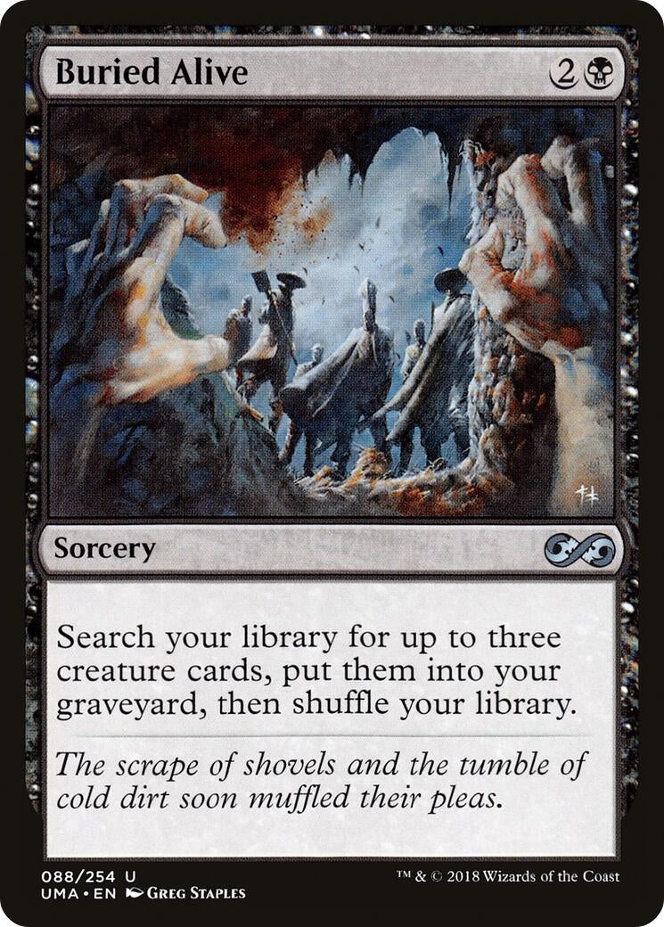 Image for Buried Alive (88) (UMA) - Magic: The Gathering